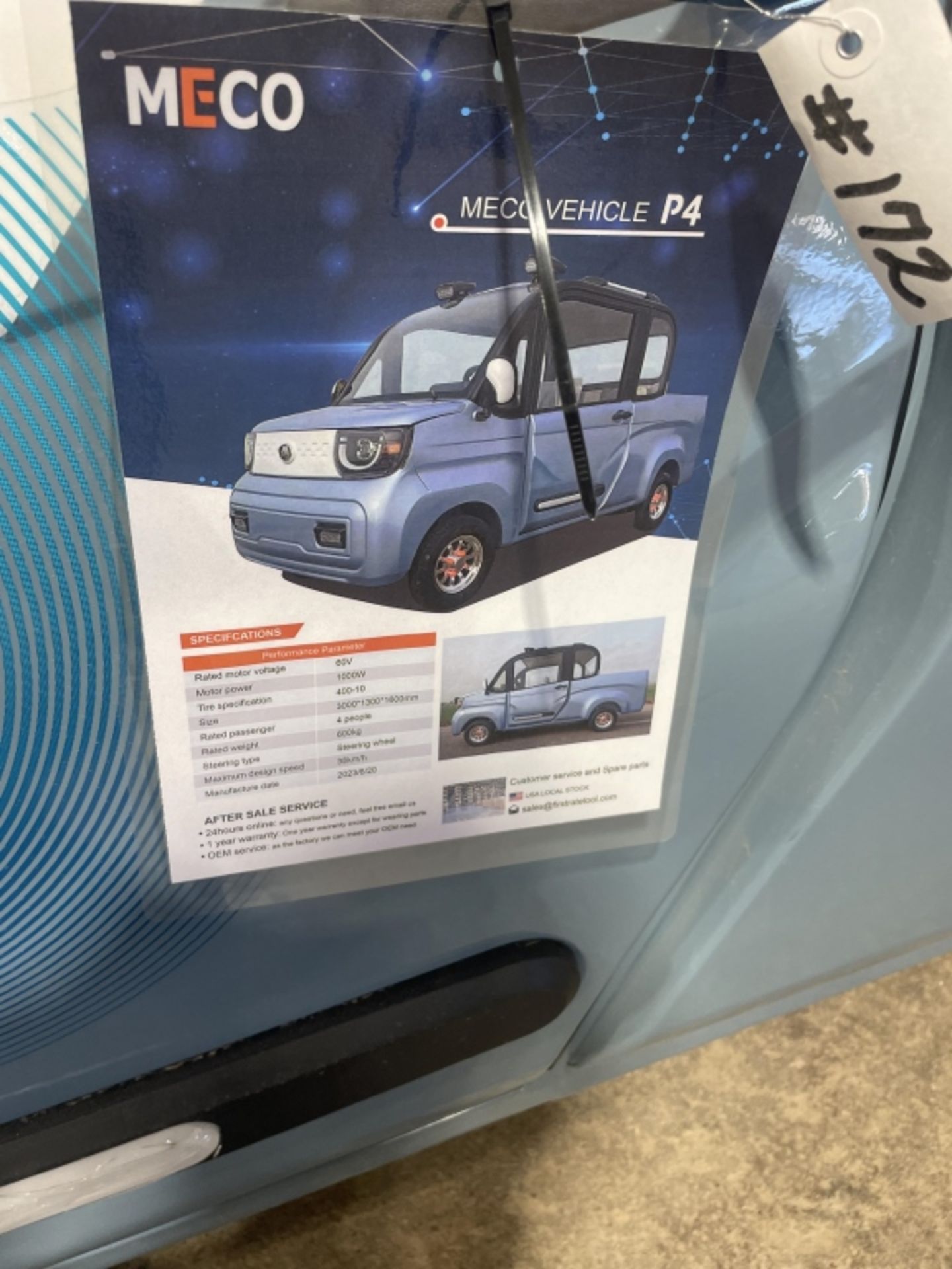 MECO P4 Electric Vehicle - Image 12 of 15