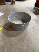 Galvanized tub