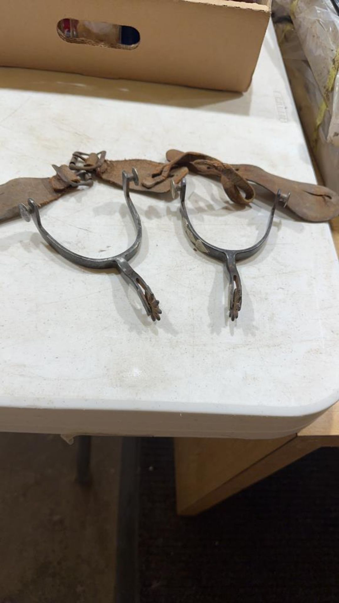 Pair of K.B & P spurs - Image 2 of 25