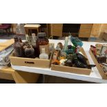 2 Boxes Of Antique & Collectible Bottles