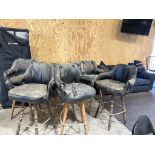 6 swivel barstools