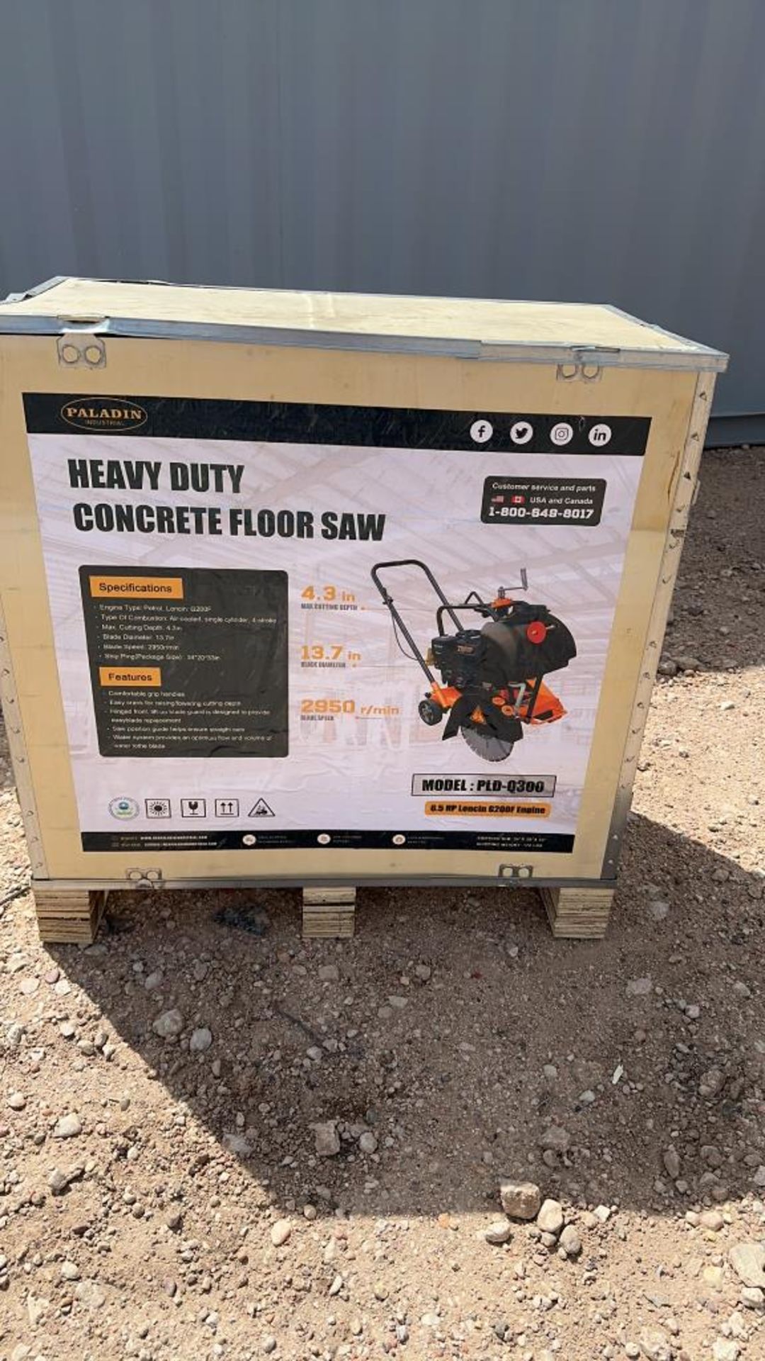 Unused Concrete Floor Saw