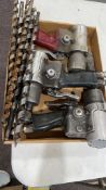 3 hydraulic drills & auger bits