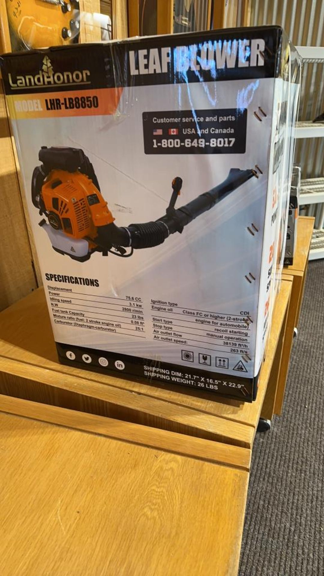 Landhonor 75.6cc leaf blower - Image 2 of 2