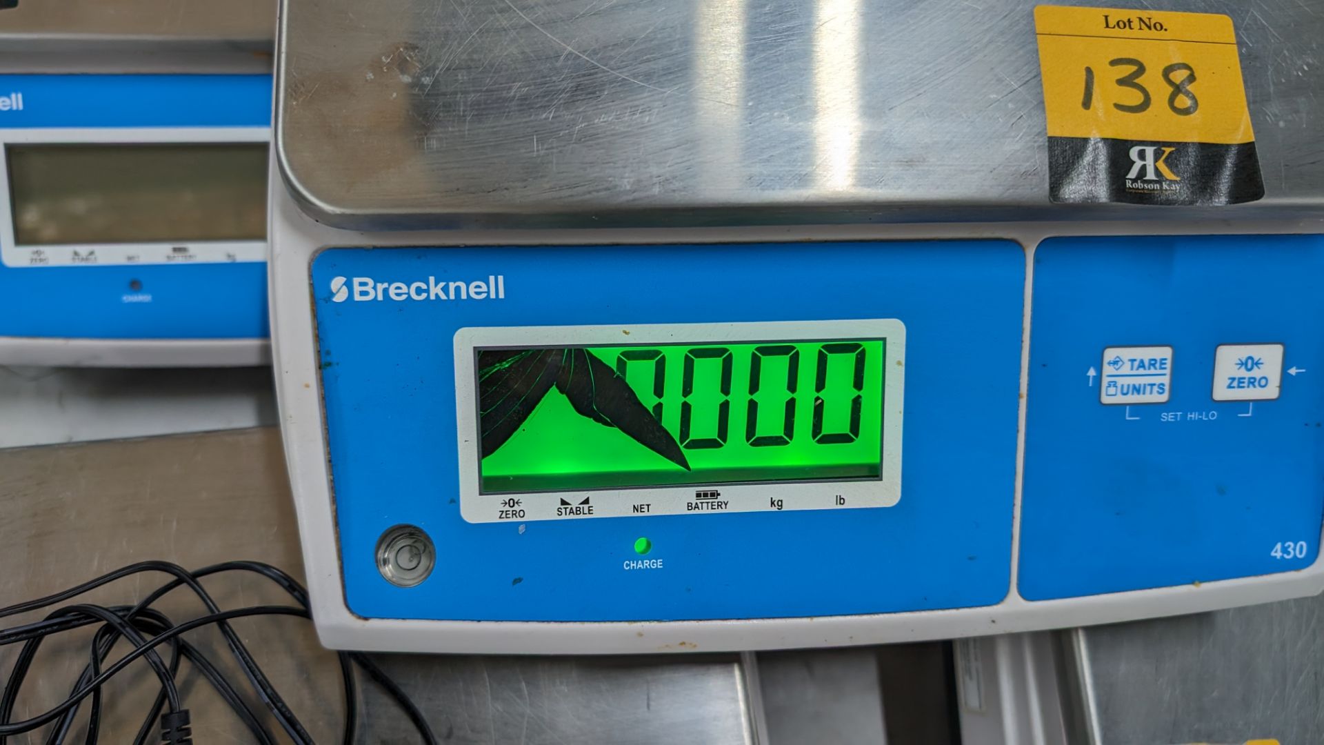 Brecknell model 430 portion control digital scales. NB no power supply. NB2 there is damage to the - Image 4 of 5