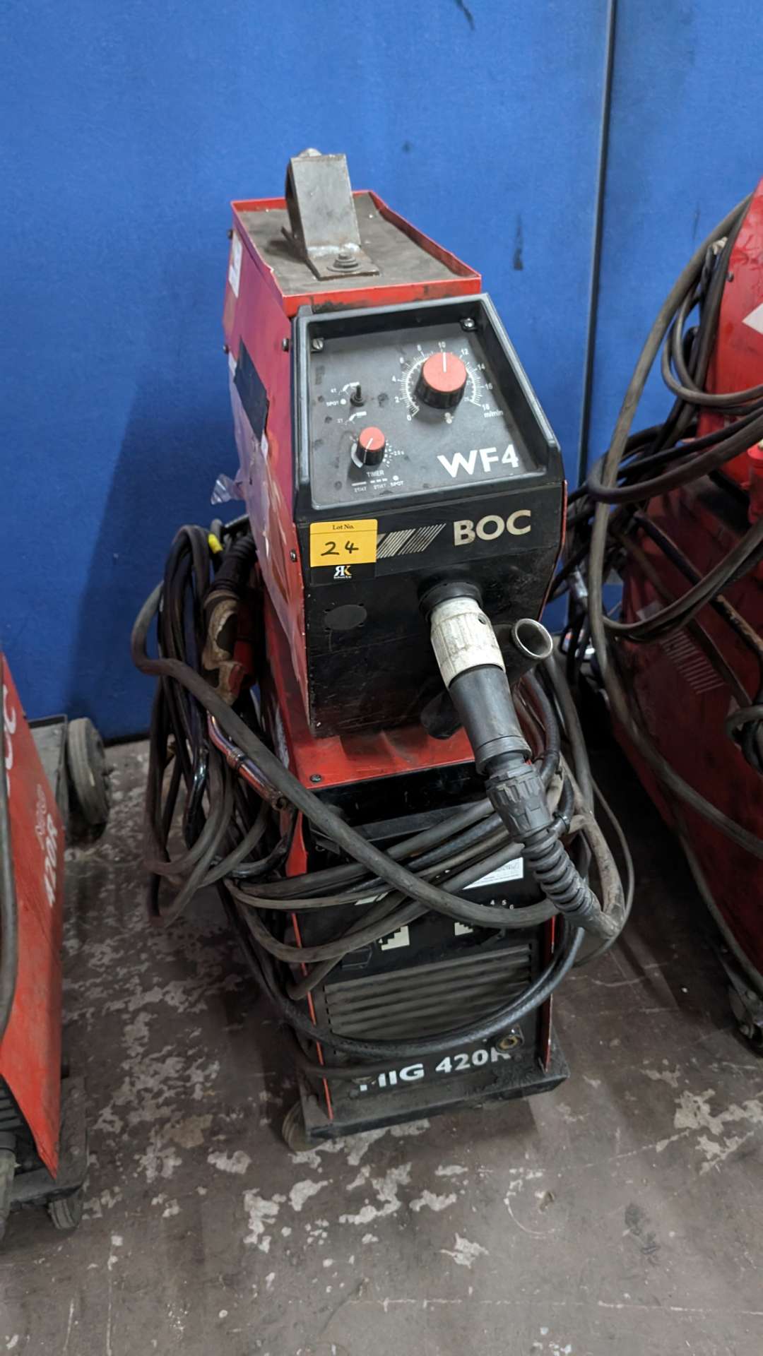 BOC welding set comprising Mig 420R welder & WF4 wire feedPlease note ...