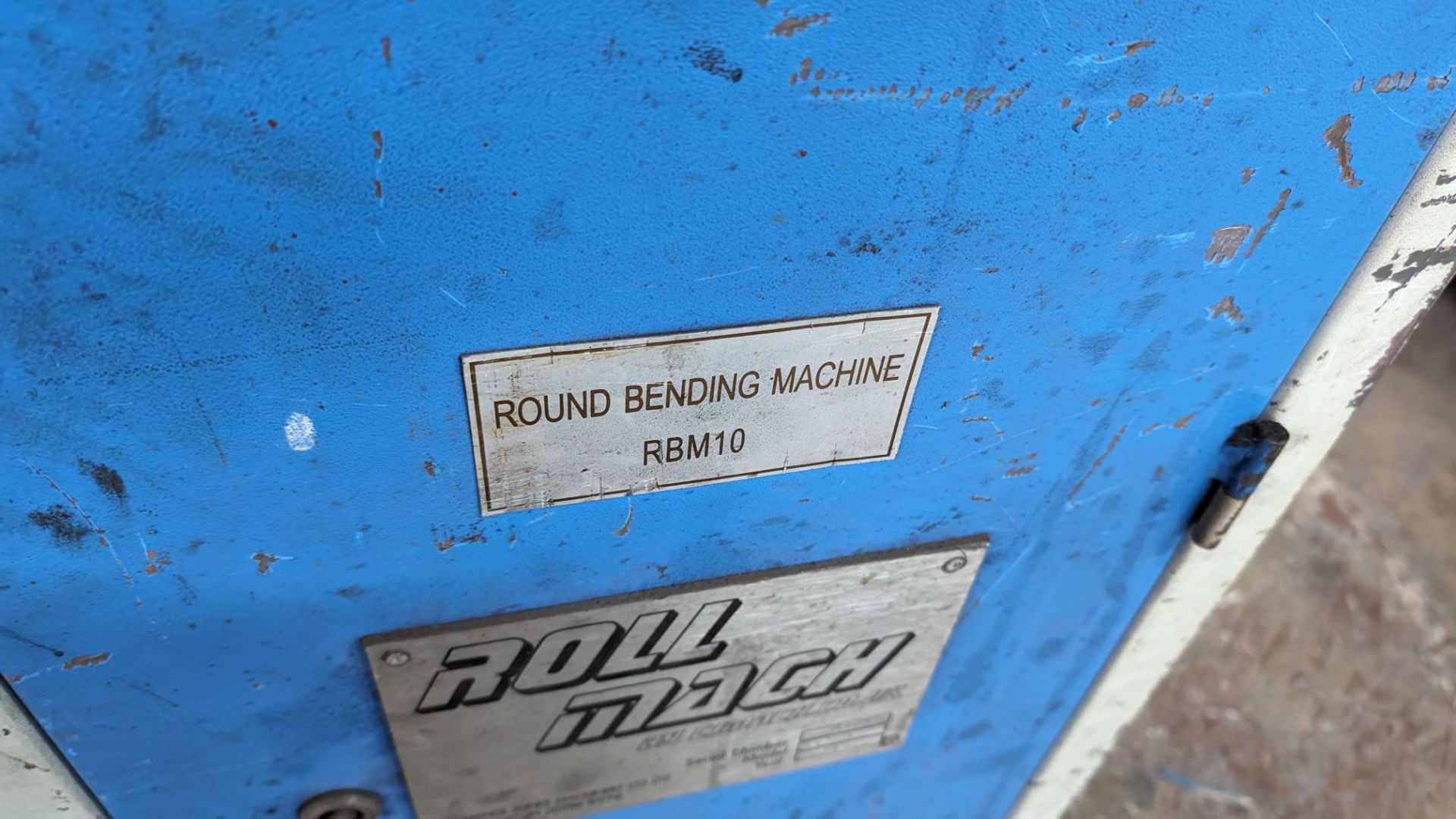 Roll Mach round bending machine model RBM10 - Image 6 of 7