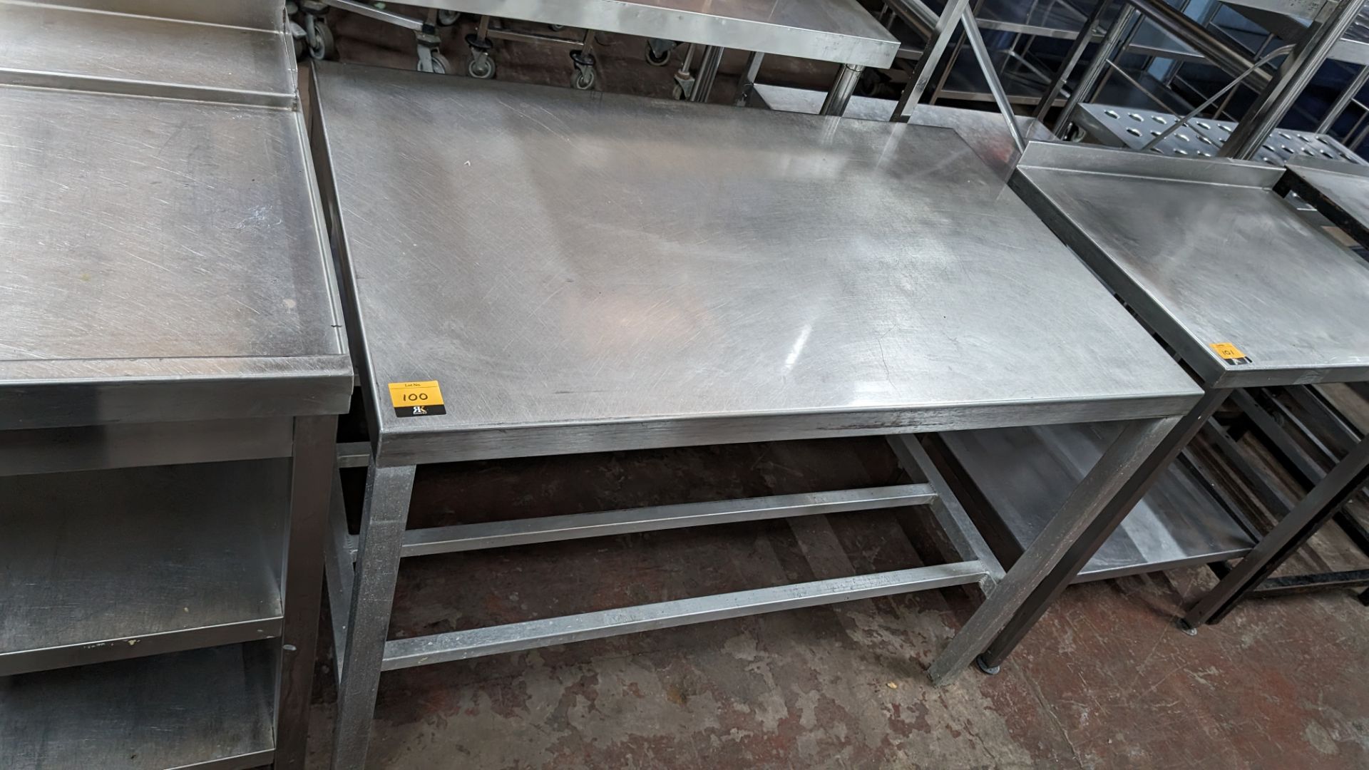 Stainless steel table, max dimensions 1200 x 750 x 830mm - Image 3 of 3