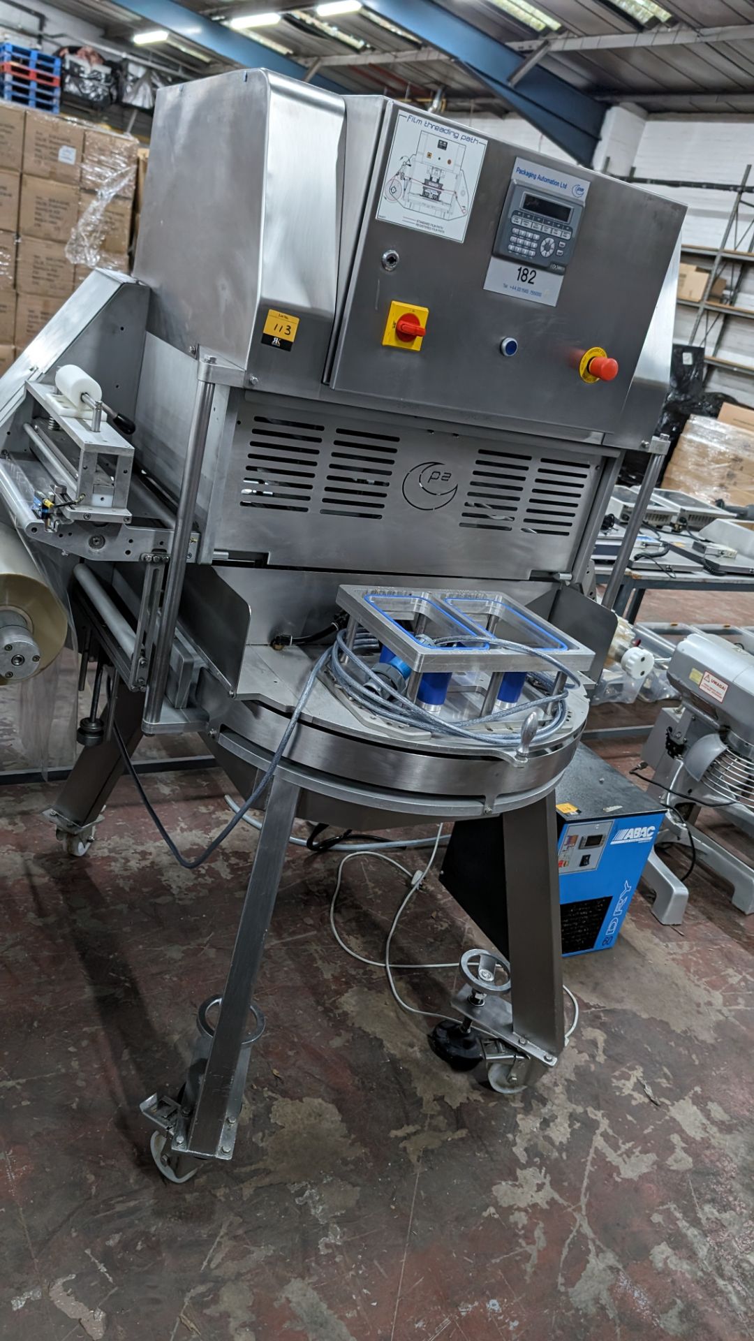 Vat Pack Machine. Amazon Packing Automation tray sealing machine Please note, this lot is ...