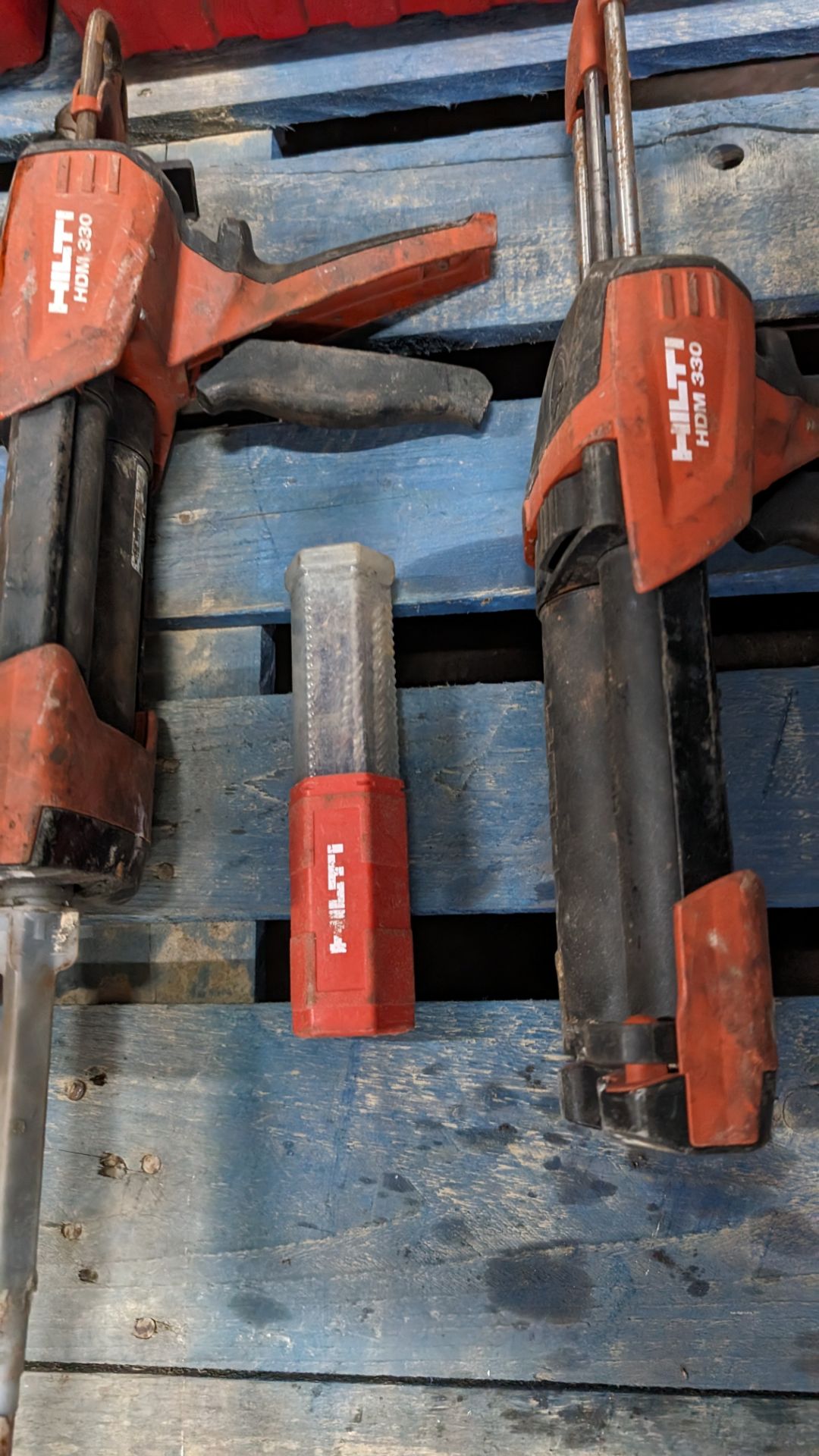 Contents of a pallet of Hilti equipment including HDE 500-A22 (no battery), 2 off HDM 330 plus assor - Image 5 of 8
