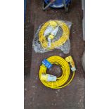 2 off 110V 14m trailing leads - appear unused