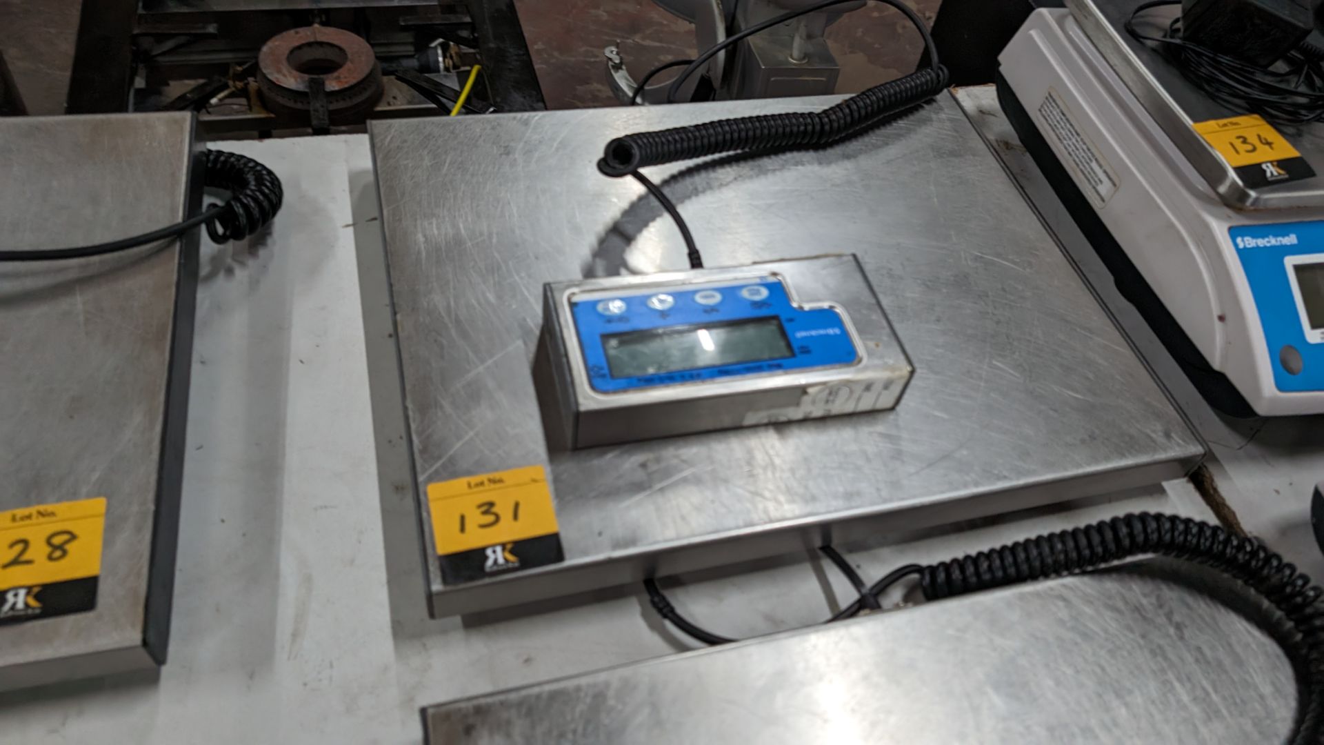 Brecknell stainless steel platform scales model WS120