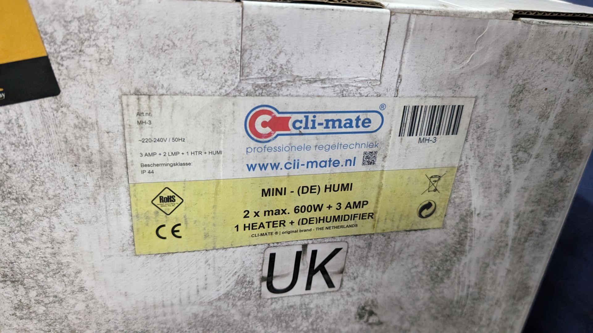 Cli-Mate mini (DE) humi unit - heater/dehumidifier. 2 x max 600W + 3 amp - Image 2 of 2