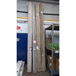 4 off carpet roll ends, all being 4 metre wide, varying from 2.75 - 4.6 metre long. The prices on t