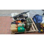 The contents of a pallet comprising a large Endura spray unit plus a quantity of empty plastic & met