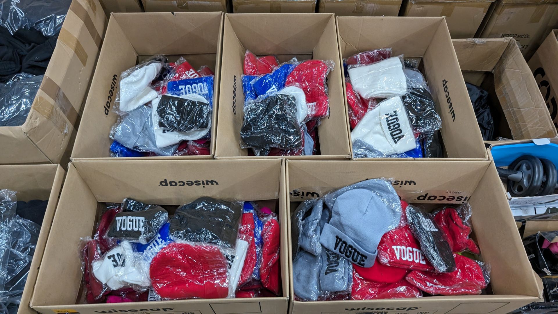 5 boxes of Vogue beanie hats - very approximately 200 hats in total - Image 3 of 8
