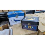 18 off Batman storage box sets - each set comprises one larger box & one smaller box. 3 cartons