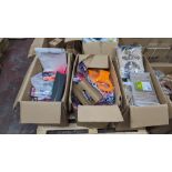 3 boxes of assorted party items, gifts & more