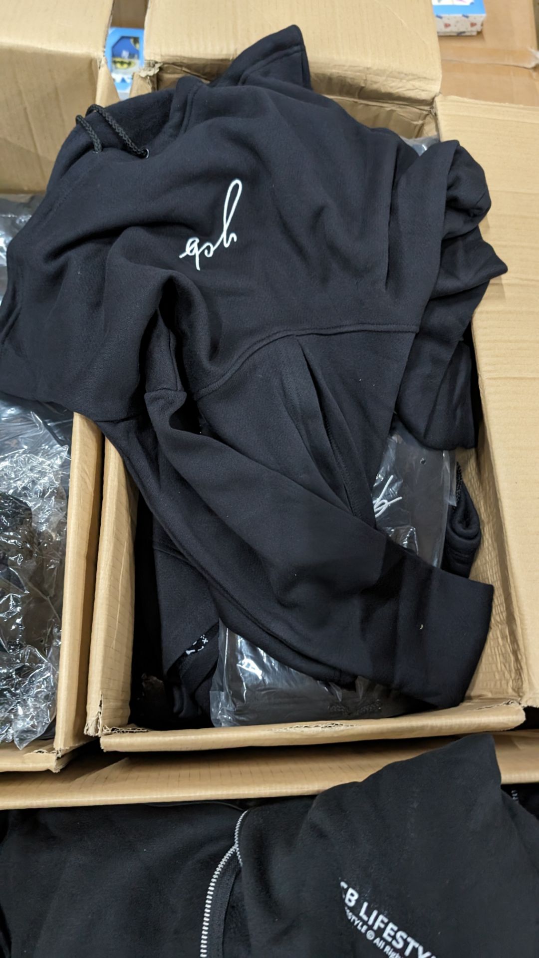 5 boxes of YCB zip-up hoodies, crop tops & similar - the contents of a pallet - Image 7 of 8