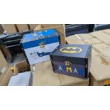 18 off Batman storage box sets - each set comprises one larger box & one smaller box. 3 cartons