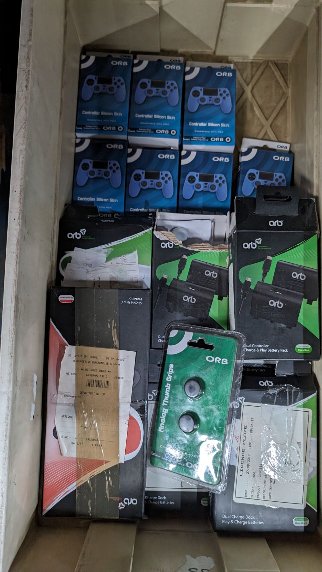The contents of a crate of console controller accessories packs, including batteries, charging and s - Image 4 of 4