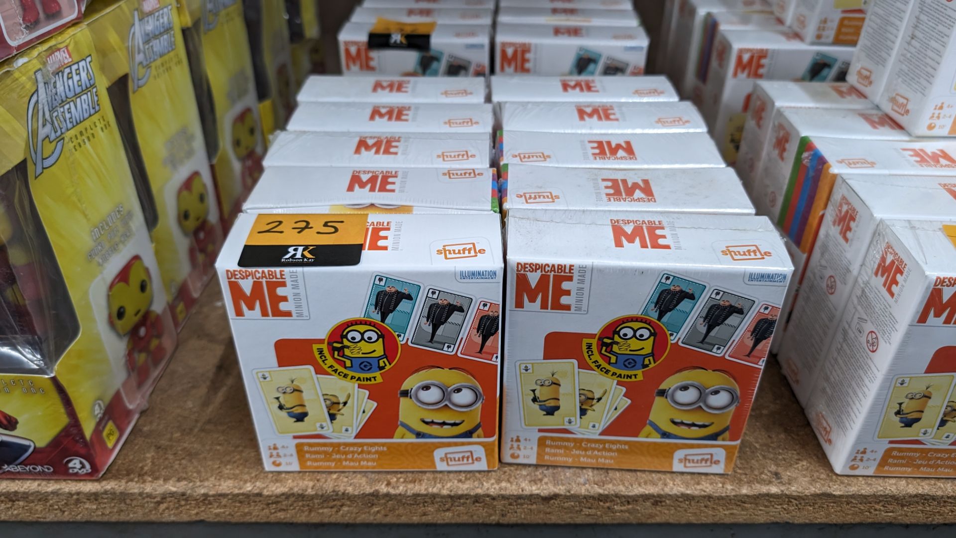 10 off Despicable Me Rummy/Crazy Eights card game gifts, each including face paint marker and rule b - Image 2 of 3