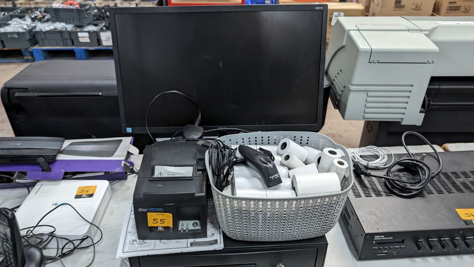 Epos equipment comprising cash drawer, Star thermal receipt printer, quantity of till roll, Socket m - Image 9 of 9