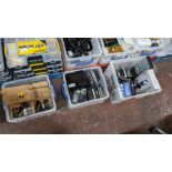The contents of 3 crates of assorted enclosures, transmitters, camera and more