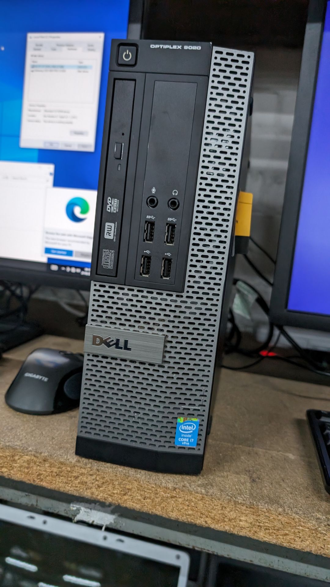 Dell Optiplex 9020 compact tower computer with Intel i7 vPro processor, including widescreen monitor - Image 8 of 18