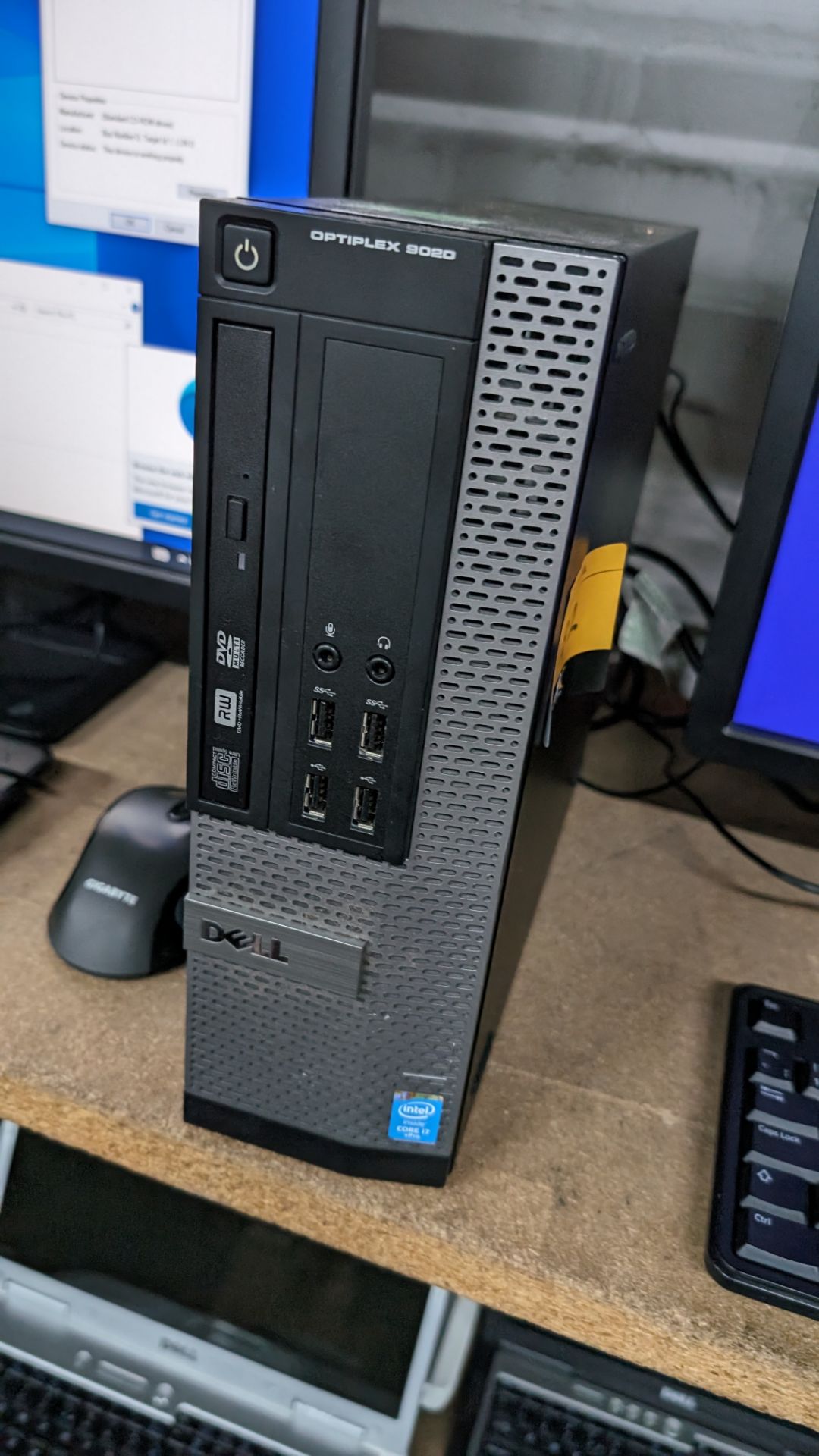 Dell Optiplex 9020 compact tower computer with Intel i7 vPro processor, including widescreen monitor - Image 7 of 18