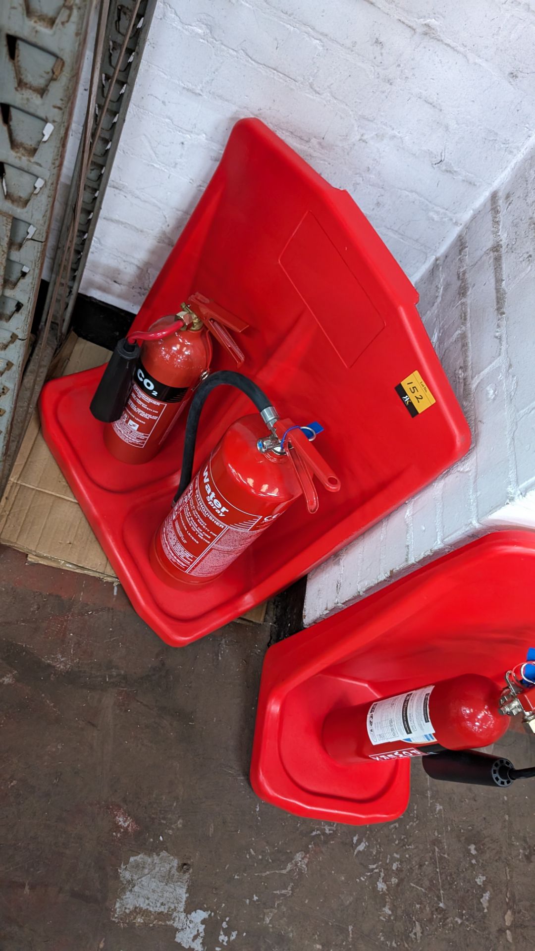 Quantity of fire extinguisher equipment comprising 3 fire extinguishers, 1 x double dispenser/stand - Image 5 of 7