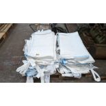 2 stacks of consumer waste bags with 1 tonne safe working load - the contents of a pallet comprising