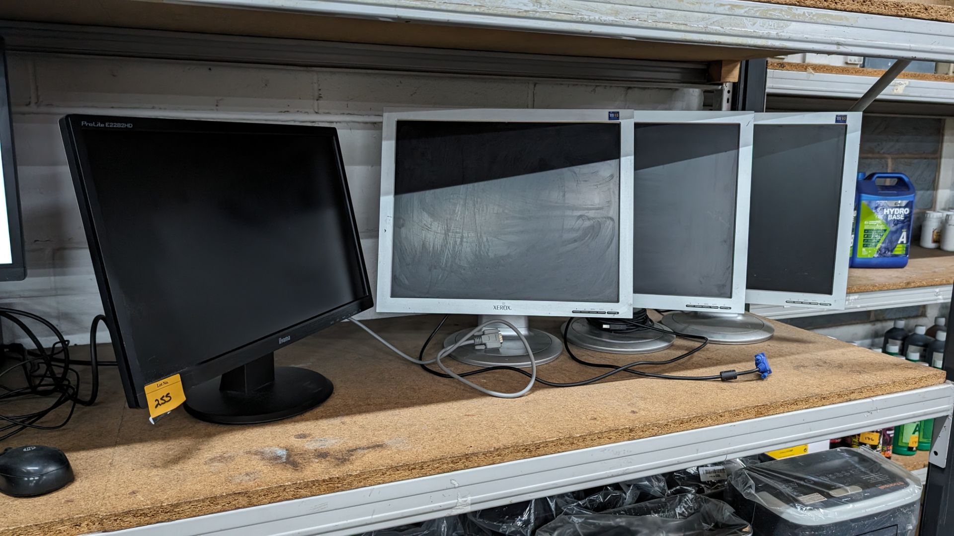 4 off assorted computer monitors