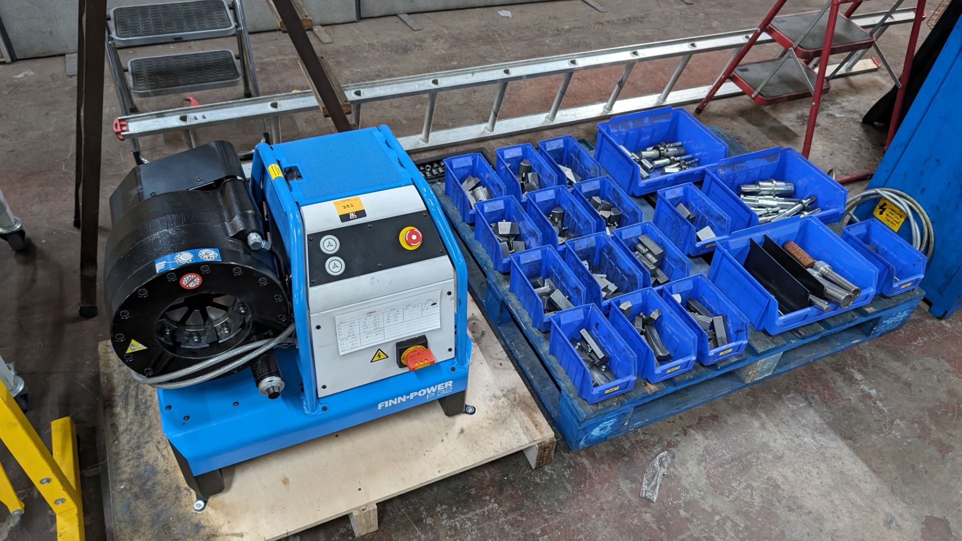 2022 Finn-Power P32 swaging/crimping machine model P32NMS20. This lot includes the contents of the - Image 2 of 27