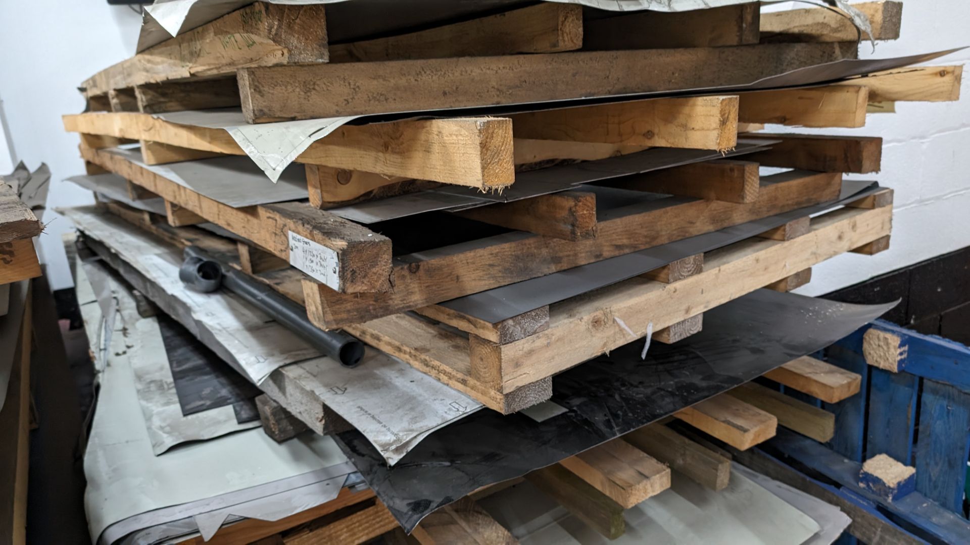 2 stacks of 1250 x 3000mm sheet materials. Each stack comprises 10 - 12 oversized pallets, each pal - Image 9 of 21