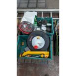 The contents of 2 crates of assorted gardening consumables, parts & more