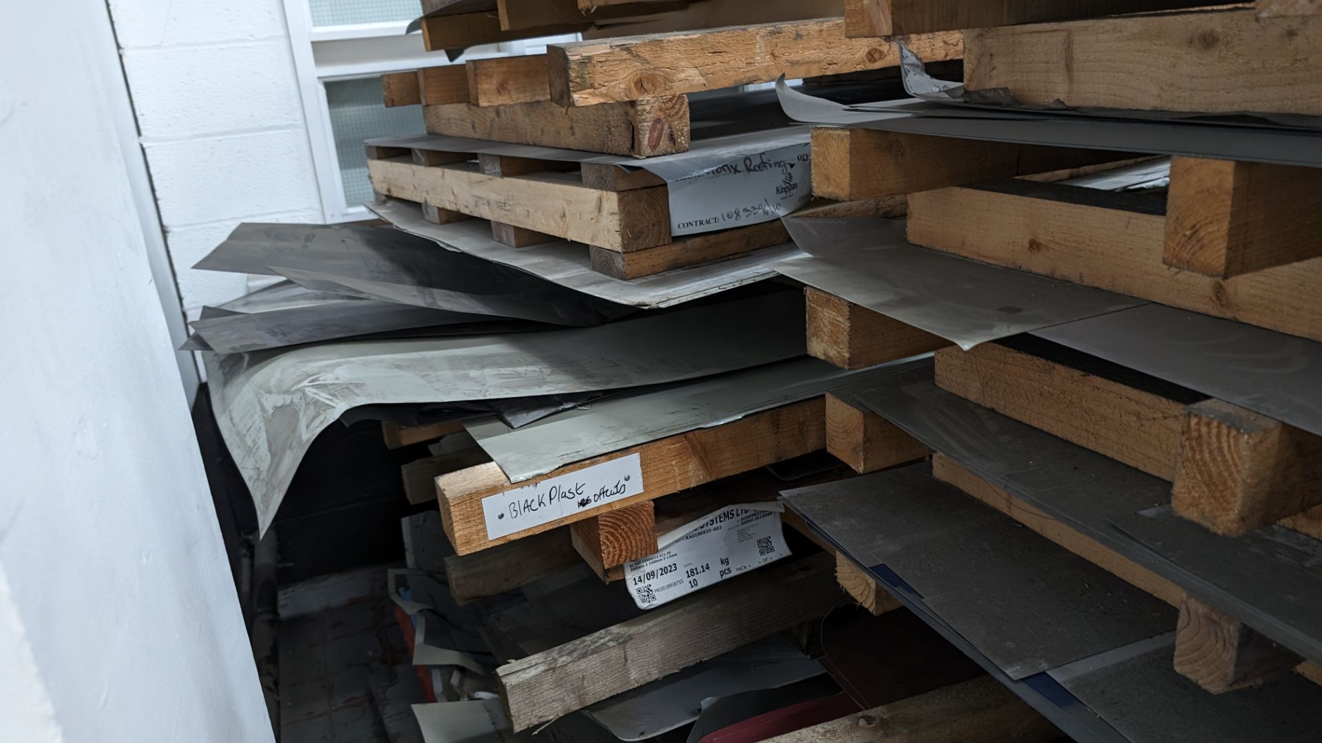 2 stacks of 1250 x 3000mm sheet materials. Each stack comprises 10 - 12 oversized pallets, each pal - Image 18 of 21
