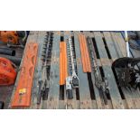 3 assorted hedge trimmer attachments