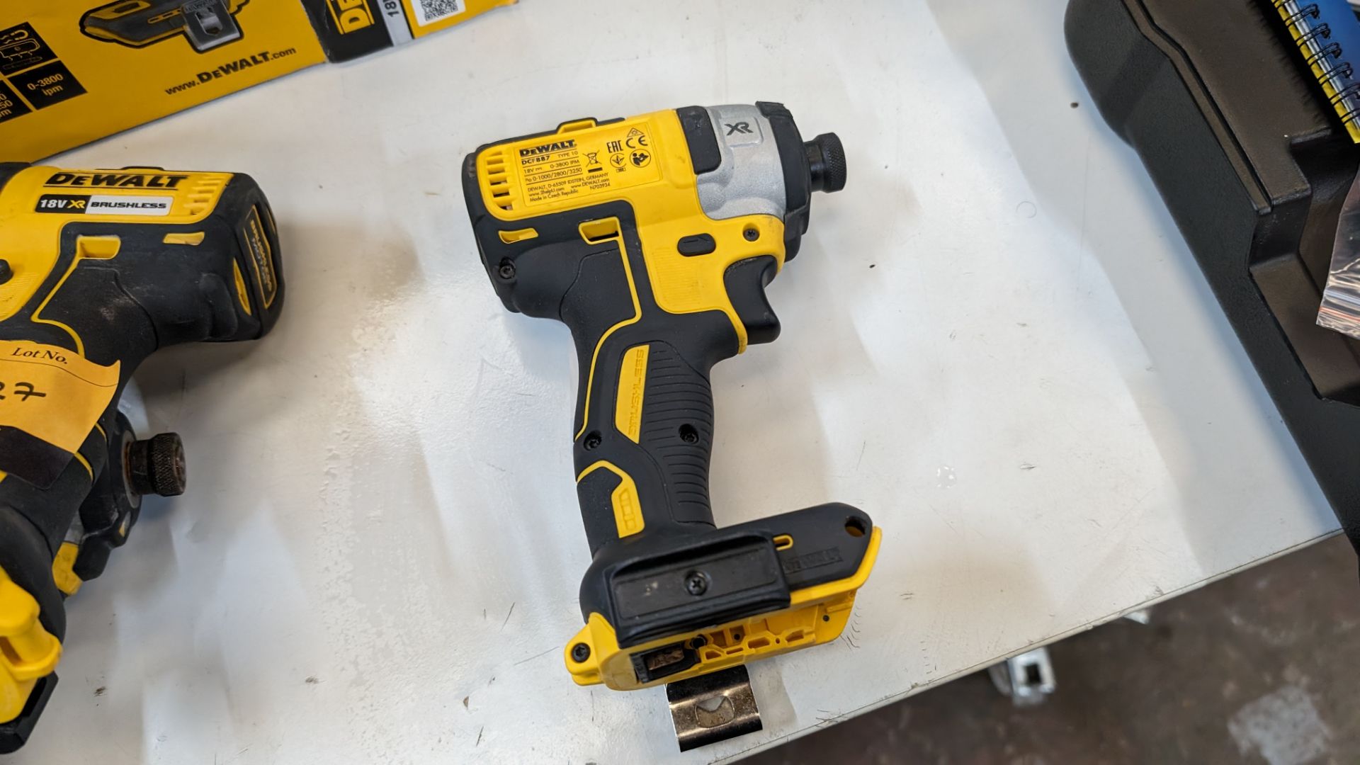 DeWalt DCF887 cordless driver - no battery or charger - Image 4 of 6