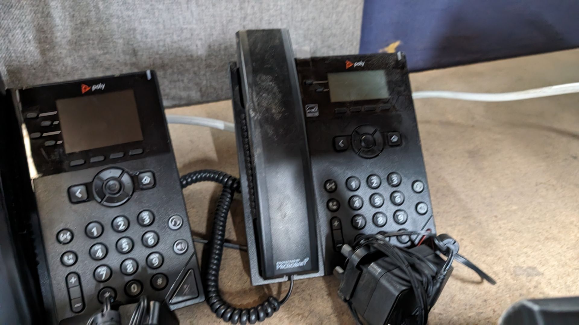 4 off Poly telephone handsets - Image 6 of 8