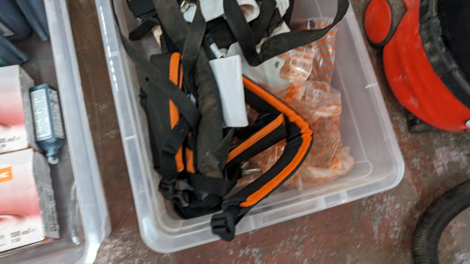 The contents of a crate of Stihl consumables plus the contents of a crate of Stihl straps & accessor - Image 6 of 8
