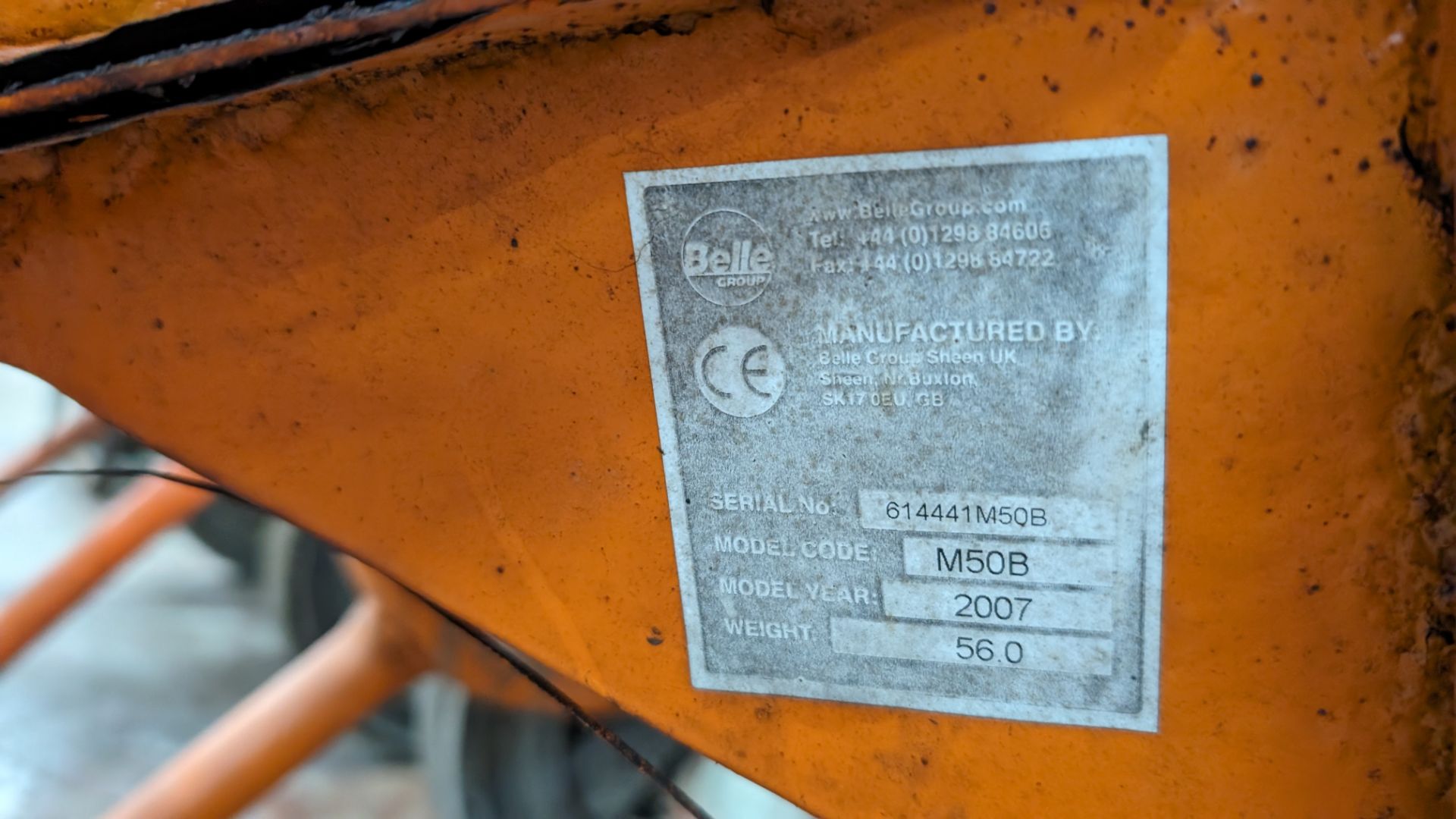 Belle M50B Minimix 150 petrol powered cement mixer - Image 7 of 7