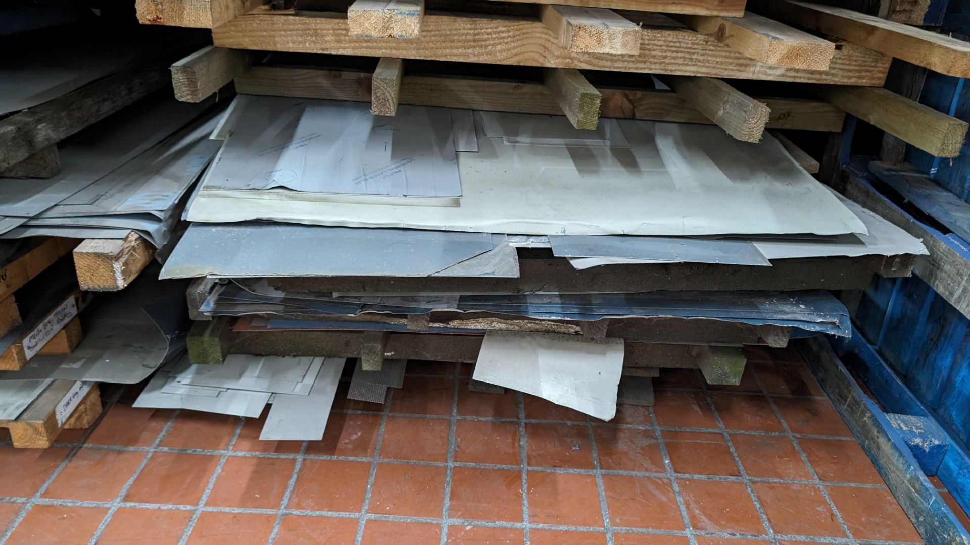 2 stacks of 1250 x 3000mm sheet materials. Each stack comprises 10 - 12 oversized pallets, each pal - Image 12 of 21