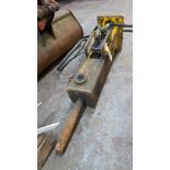 Breaker attachment suitable for use with the Kubota mini excavator lot 145