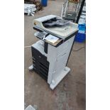 HP LaserJet 700 Color MFP M775 floor standing copier/printer with 4 paper trays & ADF