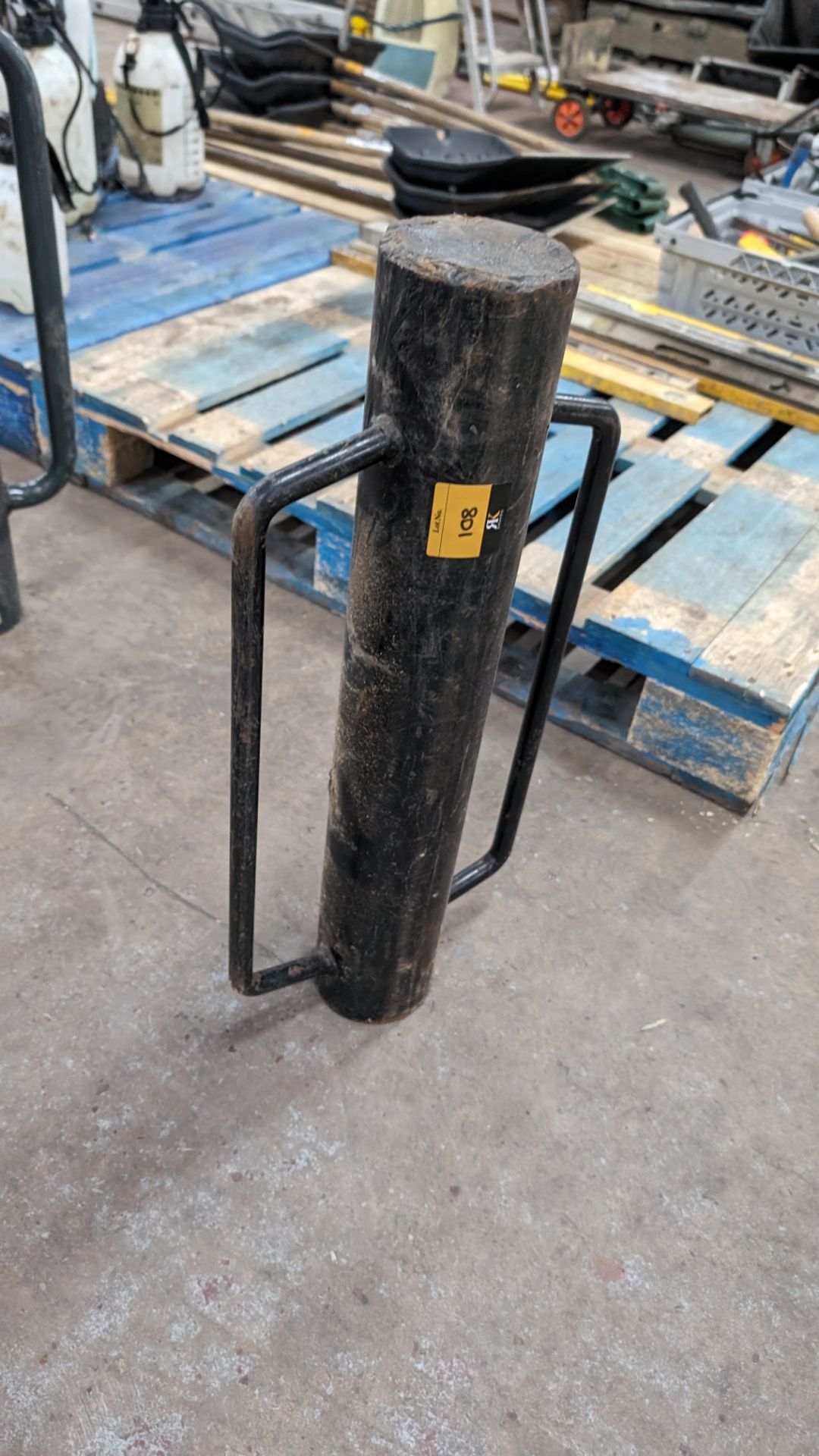 Twin handled post driver