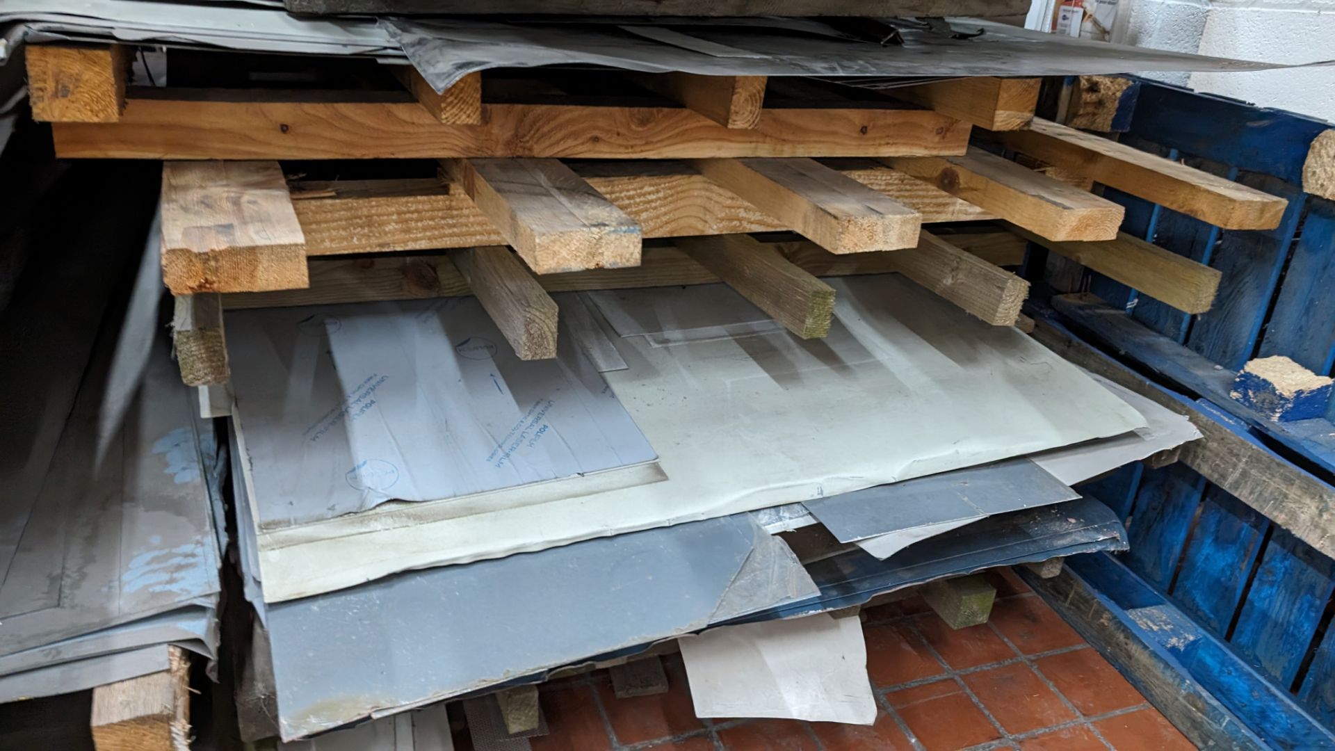 2 stacks of 1250 x 3000mm sheet materials. Each stack comprises 10 - 12 oversized pallets, each pal - Image 11 of 21