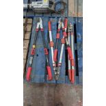 4 off assorted telescopic handle loppers