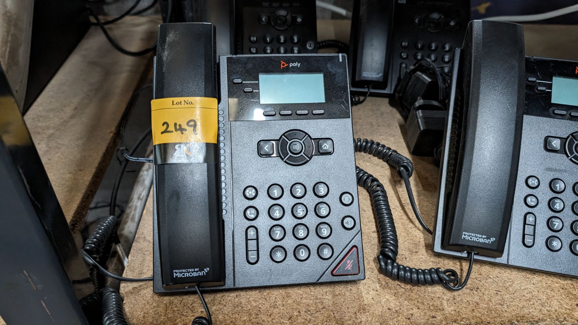 4 off Poly telephone handsets - Image 3 of 8