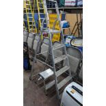 Mixed lot comprising large stepladders & small folding step